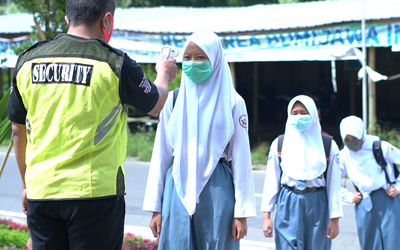 Protokol Kesehatan di SMKN 1 Bumijawa